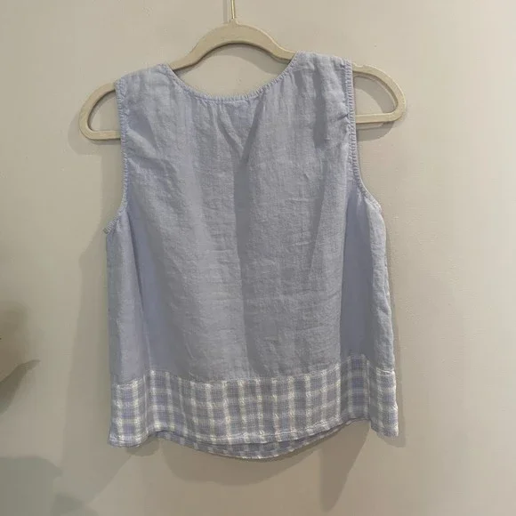 Vintage RARE Johnny Was Linen Tank Top Size Medium - Picture 2 of 9